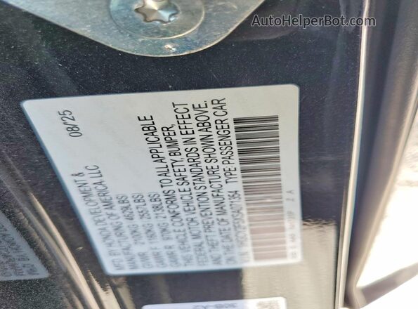 1HGCY2F5XSA071354 2025 HONDA ACCORD Black Vista del compartimento del motor