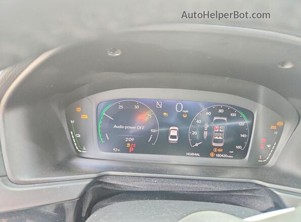 1HGCY2F60PA040842 2023 HONDA ACCORD Gray ხელსაწყოთა პანელის ხედი