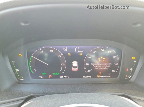 1HGCY2F60SA088642 2025 HONDA ACCORD White Вид щитка приладів