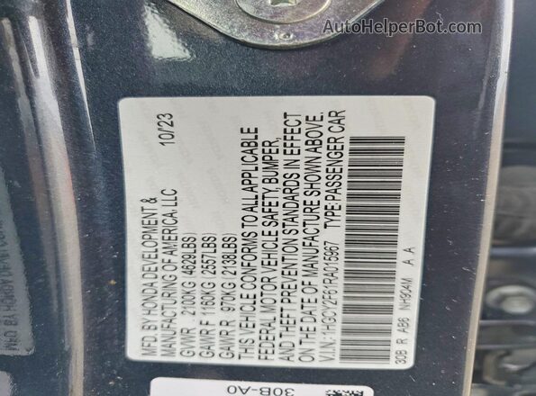 1HGCY2F61RA015967 2024 HONDA ACCORD Gray Vista del compartimento del motor