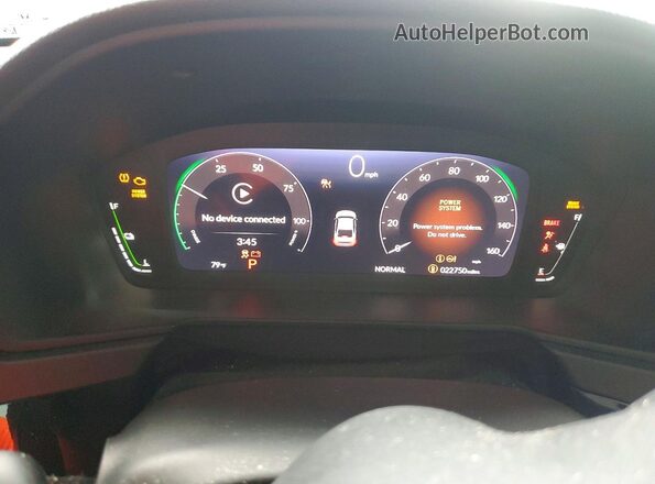 1HGCY2F61SA051096 2025 HONDA ACCORD Charcoal Вид щитка приладів
