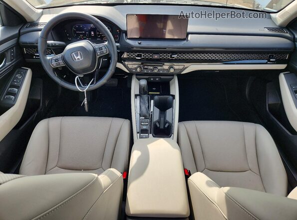 1HGCY2F61SA096510 2025 HONDA ACCORD Белый Вид панели приборов