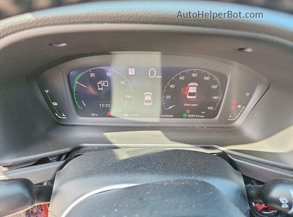 1HGCY2F62PA007647 2023 HONDA ACCORD Gray Widok zestawu wskaźników