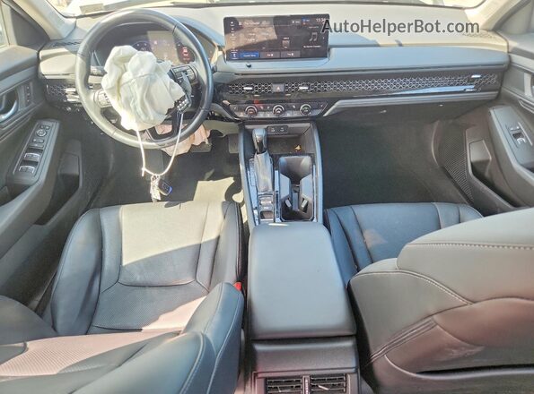 1HGCY2F62PA007647 2023 HONDA ACCORD Gray Widok deski rozdzielczej
