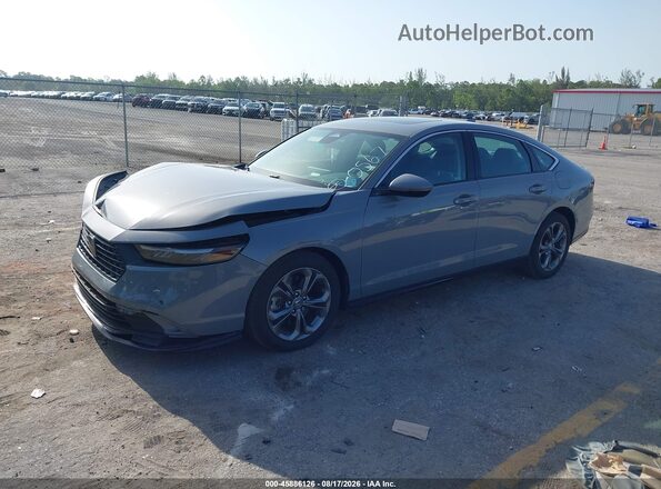 1HGCY2F65PA060567 2023 HONDA ACCORD Gray წინა მარცხენა ხედი სამი მეოთხედიდან