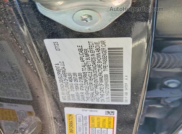 1HGCY2F66PA056589 2023 HONDA ACCORD Black Vista del compartimento del motor