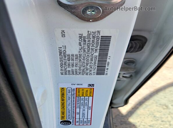 1HGCY2F66RA052822 2024 HONDA ACCORD White Vista del compartimento del motor