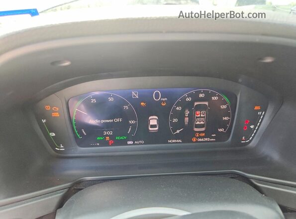 1HGCY2F67PA006378 2023 HONDA ACCORD Gray Вид щитка приладів