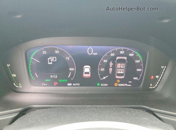 1HGCY2F68RA046374 2024 HONDA ACCORD Black Instrument cluster view