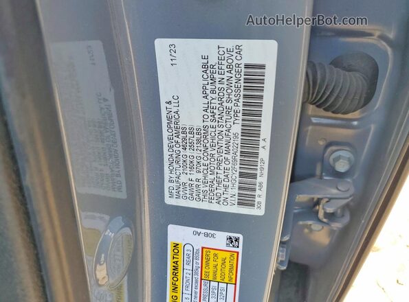 1HGCY2F69RA022195 2024 HONDA ACCORD Silver Engine compartment view