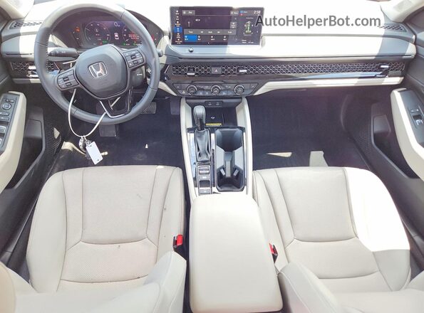 1HGCY2F69SA054926 2025 HONDA ACCORD White Առջևի վահանակի տեսք