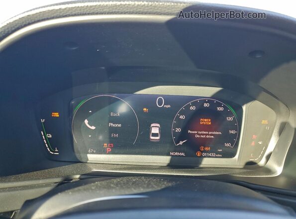 1HGCY2F69SA059897 2025 HONDA ACCORD Gray Вид щитка приладів