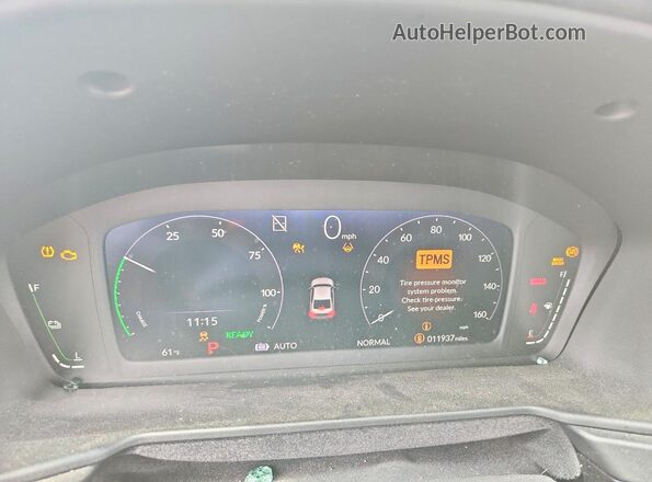 1HGCY2F6XPA001014 2023 HONDA ACCORD Gray Սարքավորումների վահանակի տեսք