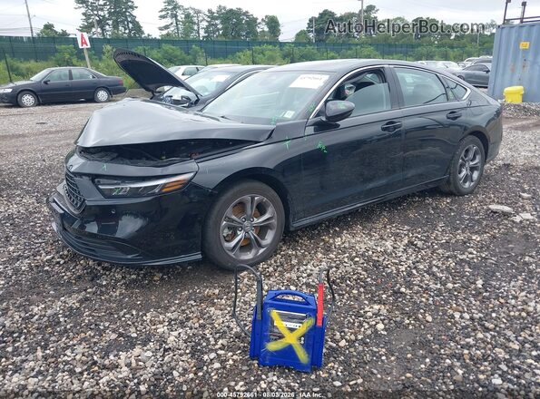 1HGCY2F6XPA040444 2023 HONDA ACCORD Black Front left