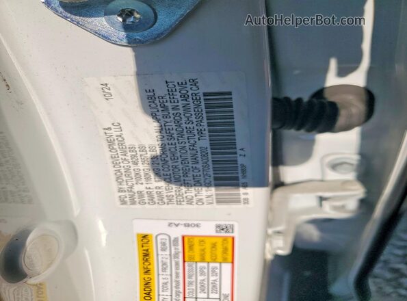 1HGCY2F70SA008202 2025 HONDA ACCORD White ძრავის განყოფილების ხედი