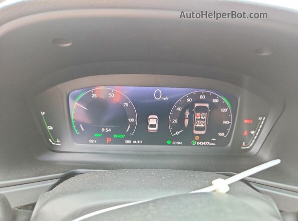 1HGCY2F71PA031866 2023 HONDA ACCORD White Vista del cuadro de instrumentos