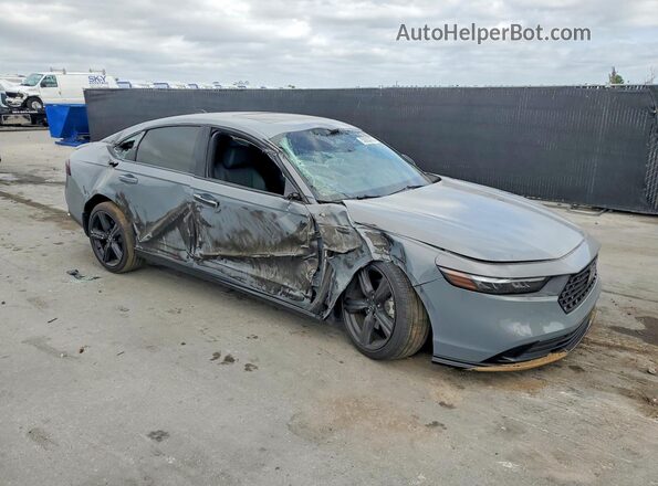 1HGCY2F71PA046464 2023 HONDA ACCORD Серый Передняя правая четверть