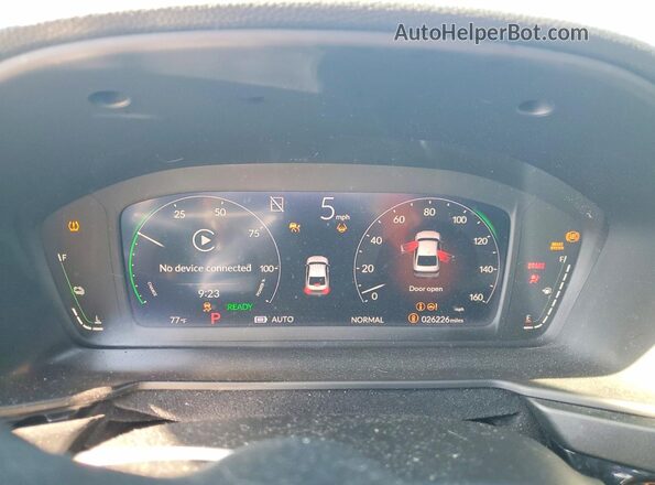 1HGCY2F71SA007981 2025 HONDA ACCORD Black Vista del cuadro de instrumentos
