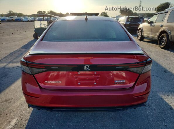 1HGCY2F71SA021377 2025 HONDA ACCORD Red Widok z tyłu