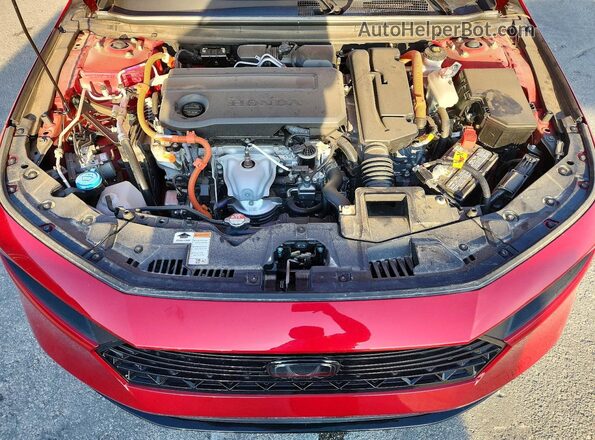 1HGCY2F71SA021377 2025 HONDA ACCORD Red Widok wnętrza z tyłu