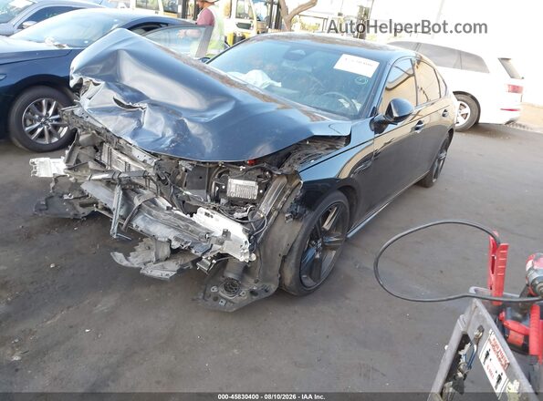 1HGCY2F72RA062501 2024 HONDA ACCORD Black წინა მარცხენა ხედი სამი მეოთხედიდან