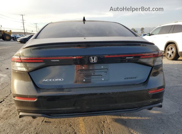 1HGCY2F73PA067946 2023 HONDA ACCORD Black Вид ззаду
