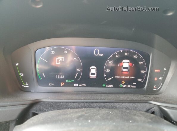 1HGCY2F73PA067946 2023 HONDA ACCORD Black Вид щитка приладів