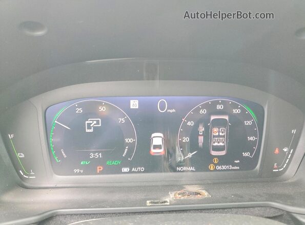 1HGCY2F73PA070183 2023 HONDA ACCORD Red Вид щитка приладів