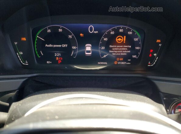 1HGCY2F73SA024734 2025 HONDA ACCORD Black Widok zestawu wskaźników