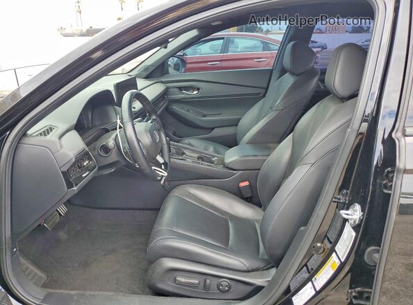 1HGCY2F73SA044806 2025 HONDA ACCORD Black წინა სალონის ხედი