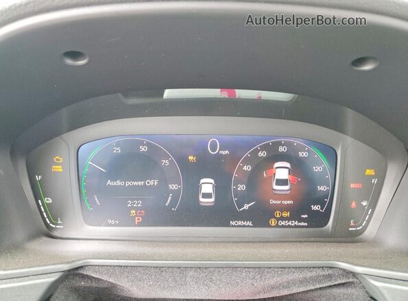 1HGCY2F73SA044806 2025 HONDA ACCORD Black ხელსაწყოთა პანელის ხედი