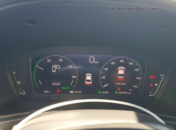 1HGCY2F74PA041730 2023 HONDA ACCORD Silver Вид щитка приладів
