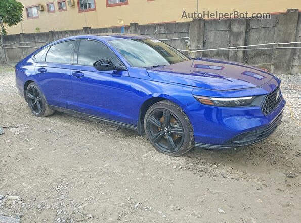 1HGCY2F74RA038099 2024 HONDA ACCORD Синий Передняя правая четверть