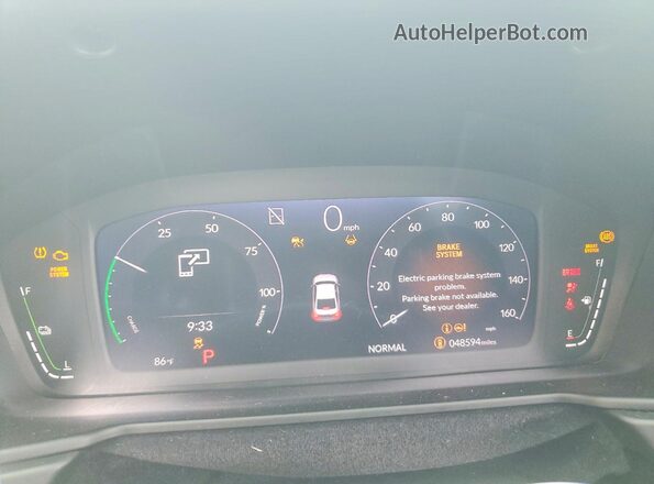 1HGCY2F74RA038099 2024 HONDA ACCORD Синий Вид щитка приборов