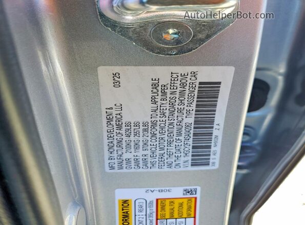 1HGCY2F74SA042062 2025 HONDA ACCORD Silver Engine compartment view