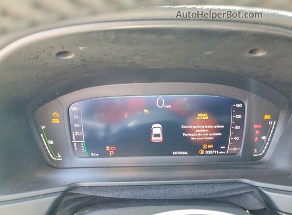 1HGCY2F74SA042062 2025 HONDA ACCORD Silver Instrument cluster view