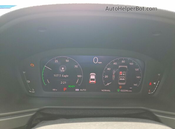 1HGCY2F75SA042099 2025 HONDA ACCORD Silver ხელსაწყოთა პანელის ხედი