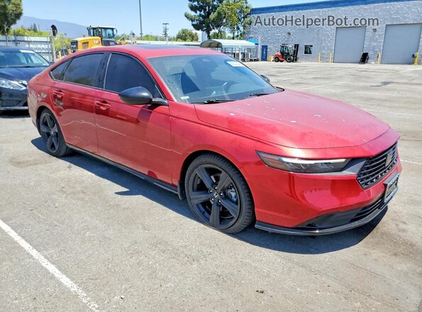 1HGCY2F76PA018661 2023 HONDA ACCORD Красный Передняя правая четверть