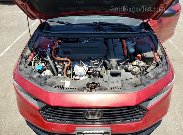 1HGCY2F76PA018661 2023 HONDA ACCORD Красный Вид задней части салона