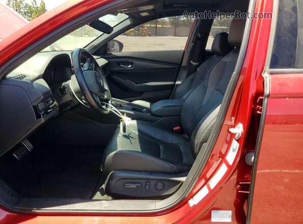1HGCY2F76PA018661 2023 HONDA ACCORD Красный Вид салона спереди