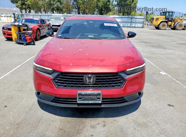 1HGCY2F76PA018661 2023 HONDA ACCORD Красный Вид спереди