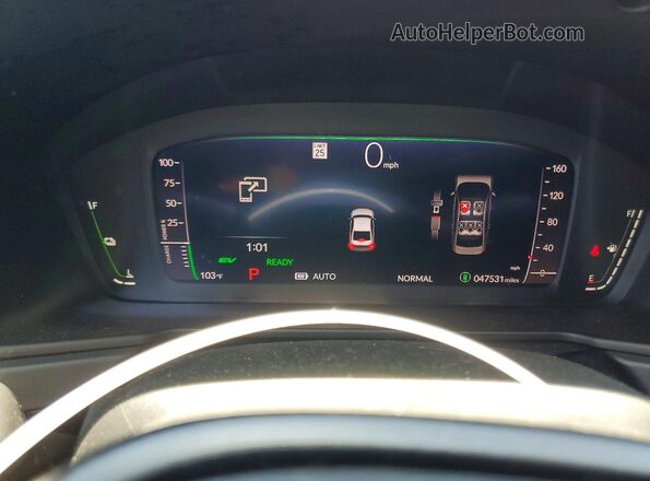 1HGCY2F76PA018661 2023 HONDA ACCORD Красный Вид щитка приборов