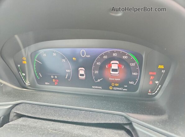 1HGCY2F78PA062287 2023 HONDA ACCORD Gray Вид щитка приладів