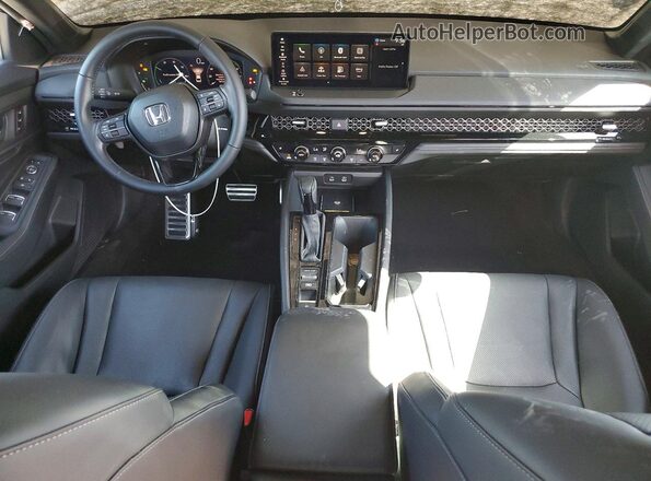 1HGCY2F78SA034434 2025 HONDA ACCORD Black Widok deski rozdzielczej