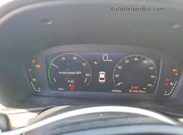 1HGCY2F78SA034434 2025 HONDA ACCORD Black Widok zestawu wskaźników