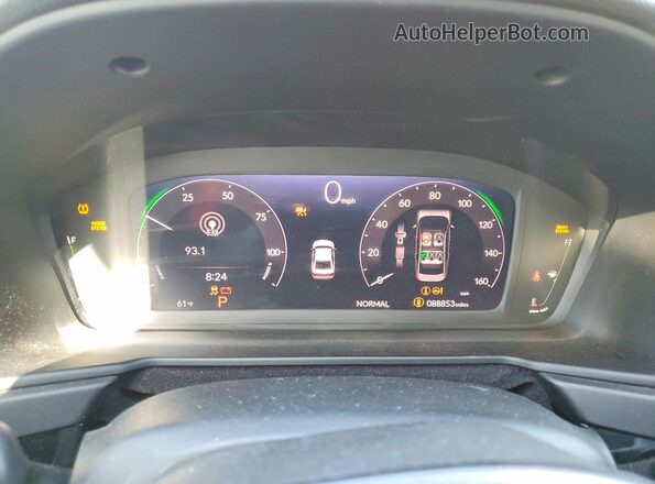 1HGCY2F79RA092112 2024 HONDA ACCORD Black Widok zestawu wskaźników