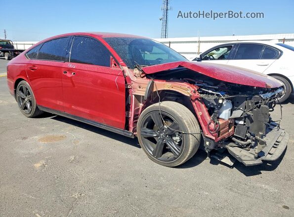 1HGCY2F7XSA046343 2025 HONDA ACCORD Красный Передняя правая четверть