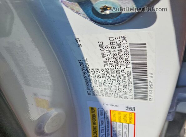 1HGCY2F80PA024982 2023 HONDA ACCORD White ძრავის განყოფილების ხედი