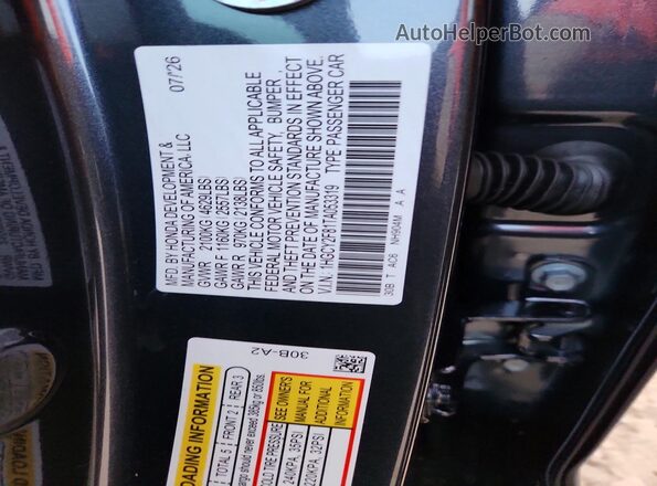 1HGCY2F81TA053319 2026 HONDA ACCORD Gray 