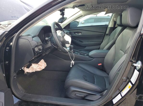1HGCY2F82SA090586 2025 HONDA ACCORD Black წინა სალონის ხედი
